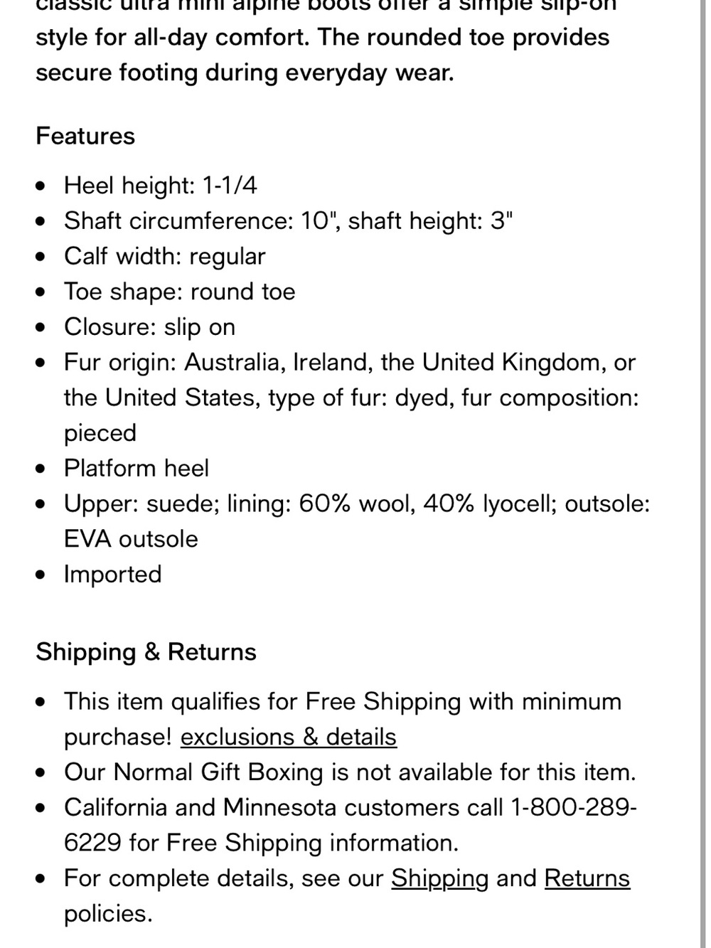 UGG Classic Ultra Mini Alpine Boot - Picture 2 of 2